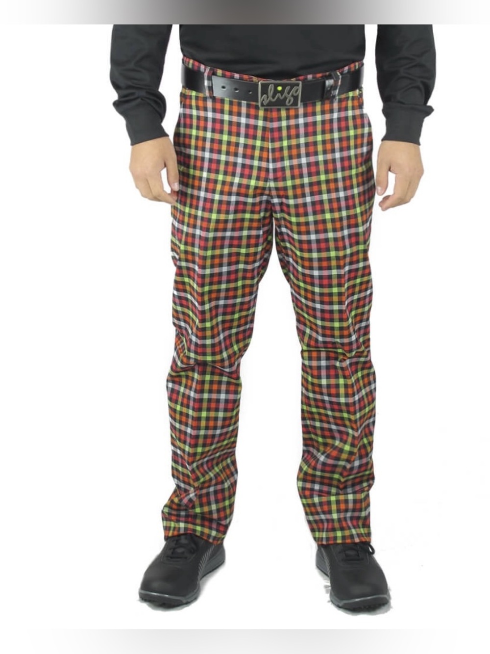 Abacus Pants Mens 38X34 Stretch Cleek Trousers Drycool Bold Check Golf EUC RARE